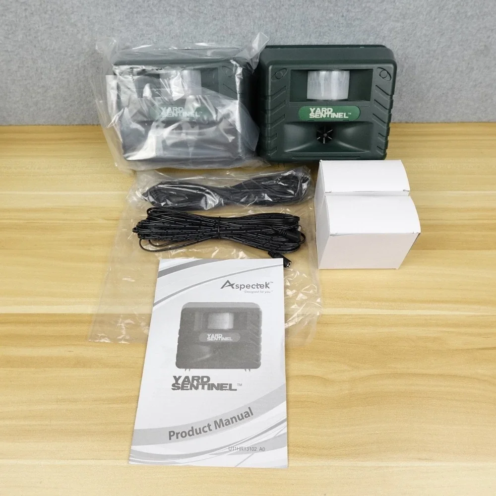 Aspectek Yard Sentinel HR1311 Animal Pest Repeller Green 2 Pack